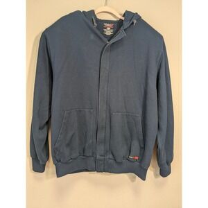 Walls FR Flame Resistant Hooded Jacket Zip Up Sweatshirt 2XLT Navy  blue 14.5